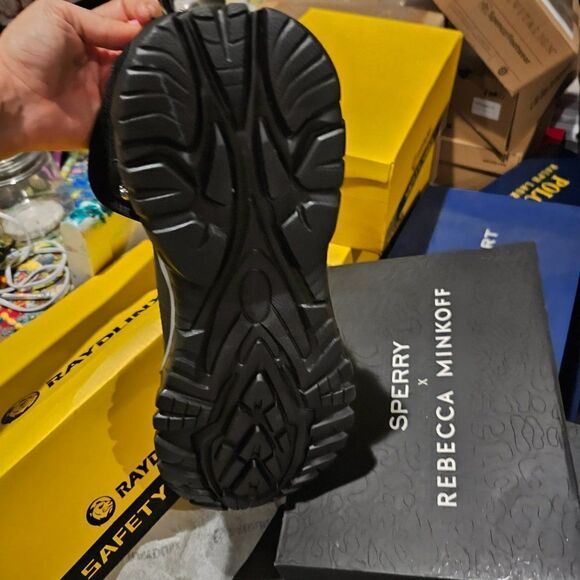 RAYDLINX H86 Steel Toe Slip Resistant Safety Boots for Men Black Size 13.5 NWT main image 16